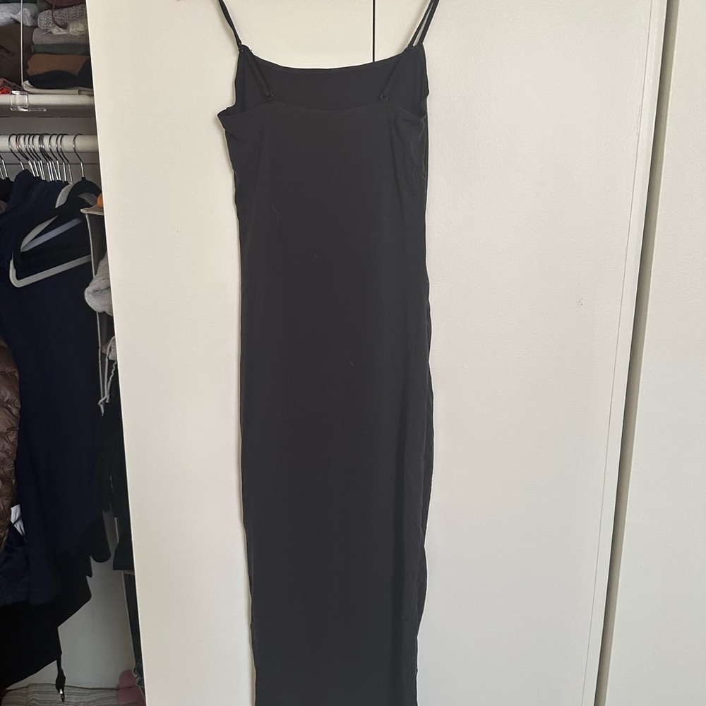 Zara Black Maxi body con Dress